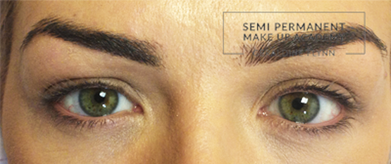 Semi Permanent eyeliner before